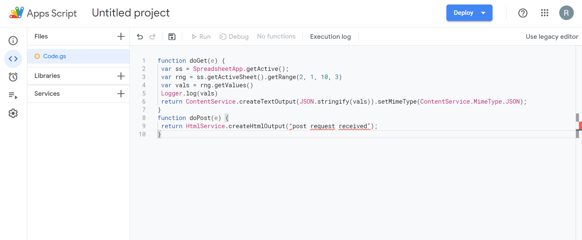 Custom Script